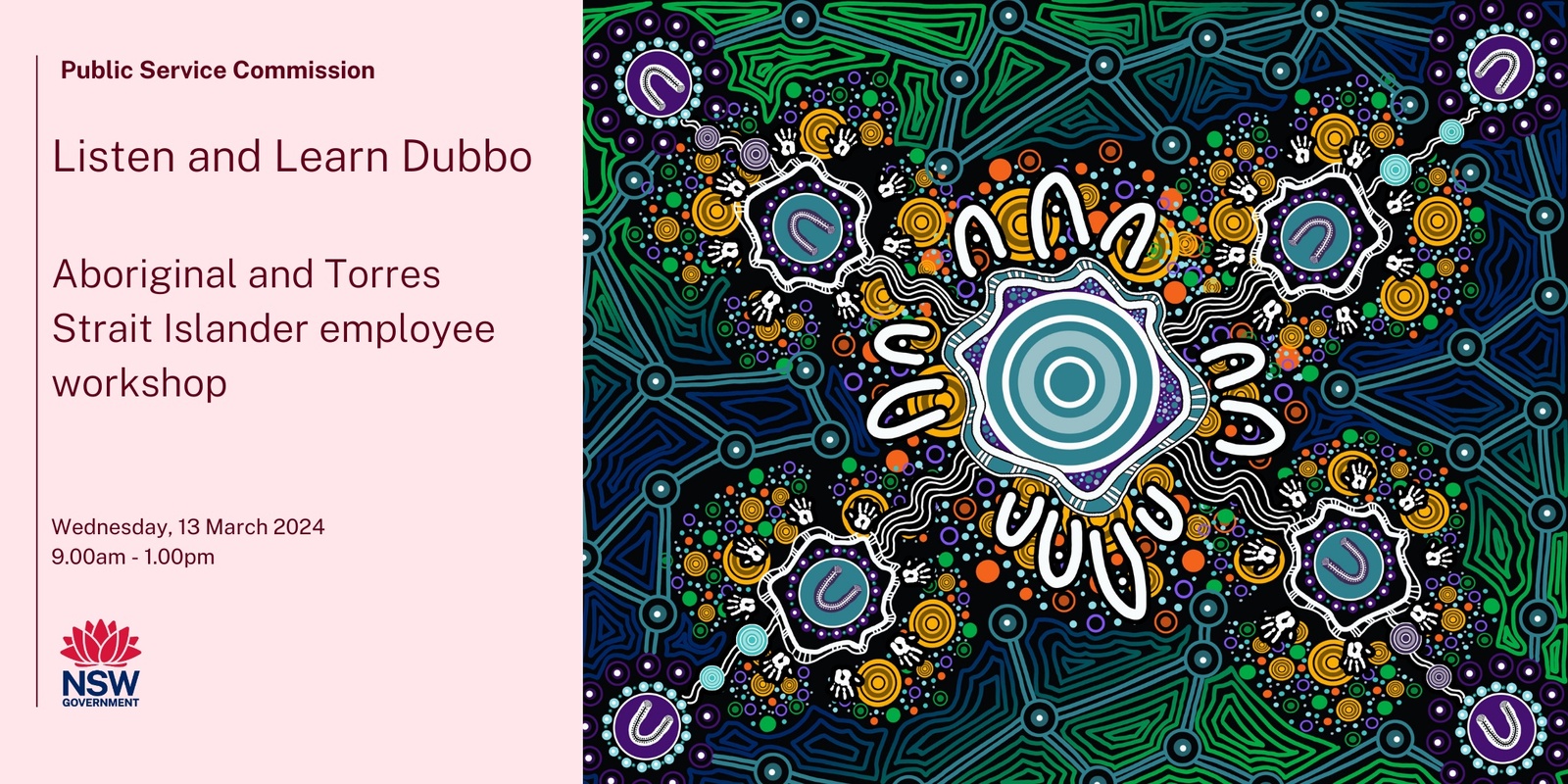 Banner image for Listen and Learn session Dubbo - Aboriginal and Torres Strait Islander Public Sector employees