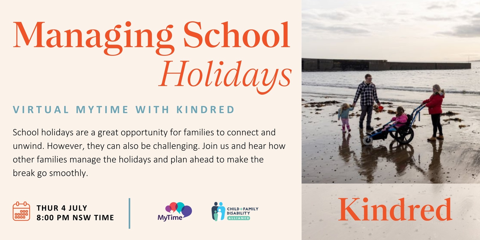 Banner image for Managing School Holidays: Virtual MyTime 