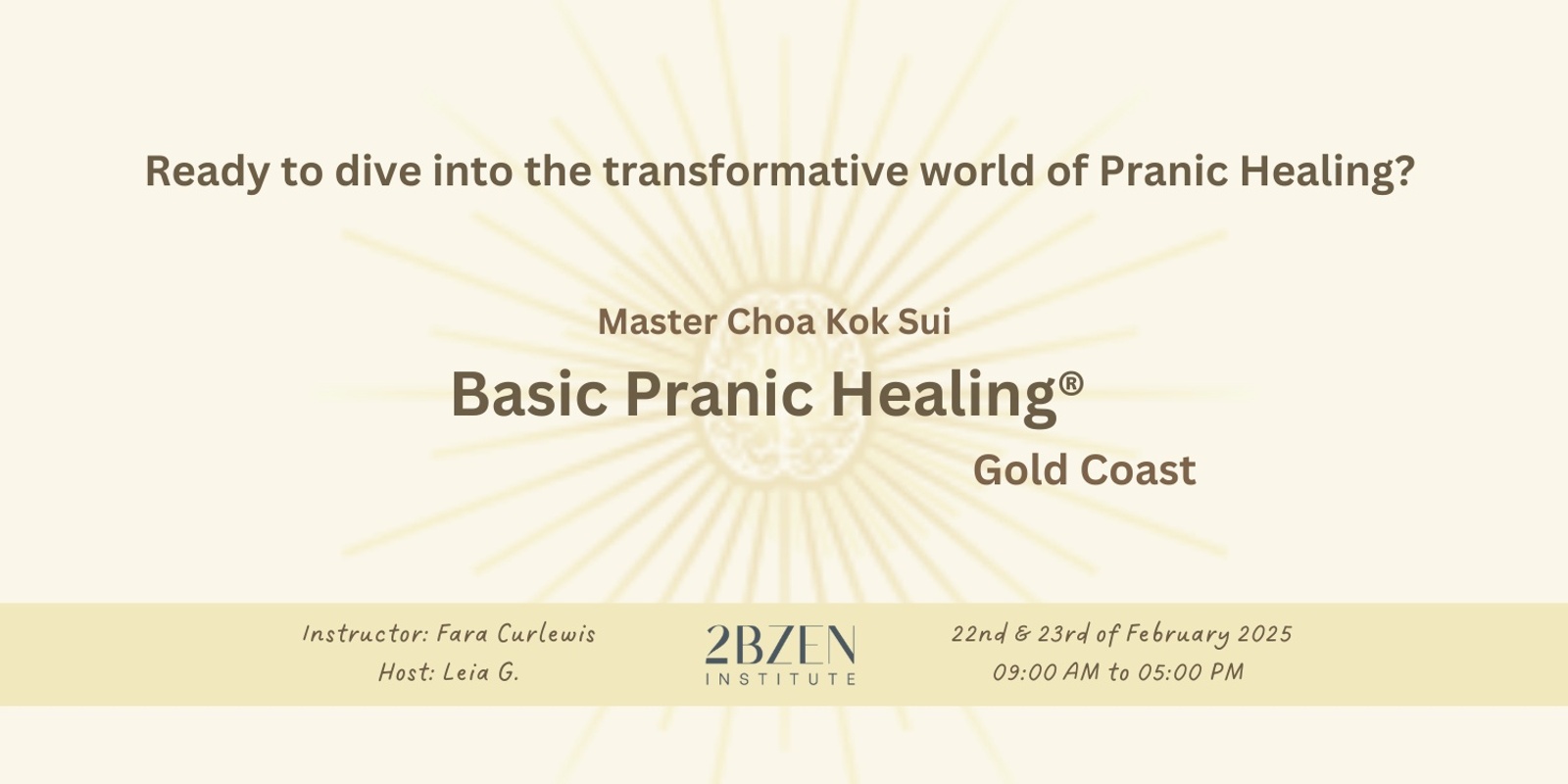 Banner image for MCKS Basic Pranic Healing© Course -  GOLD COAST 