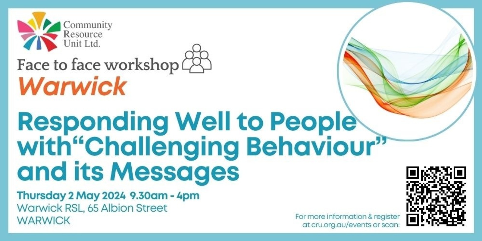 Banner image for Responding Well to People with "Challenging Behaviour" and its Messages - Warwick
