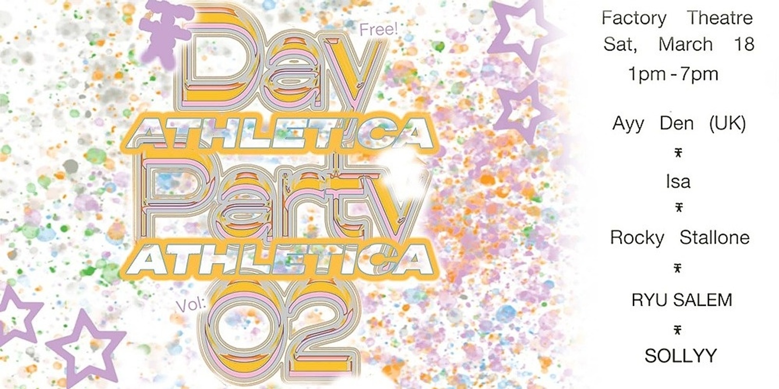 Banner image for Athletica Freee Day Party Vol. 2 