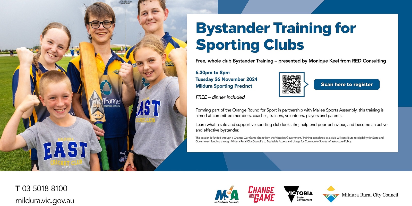 Banner image for RED Consulting - Bystander Training for Mildura Sporting Clubs