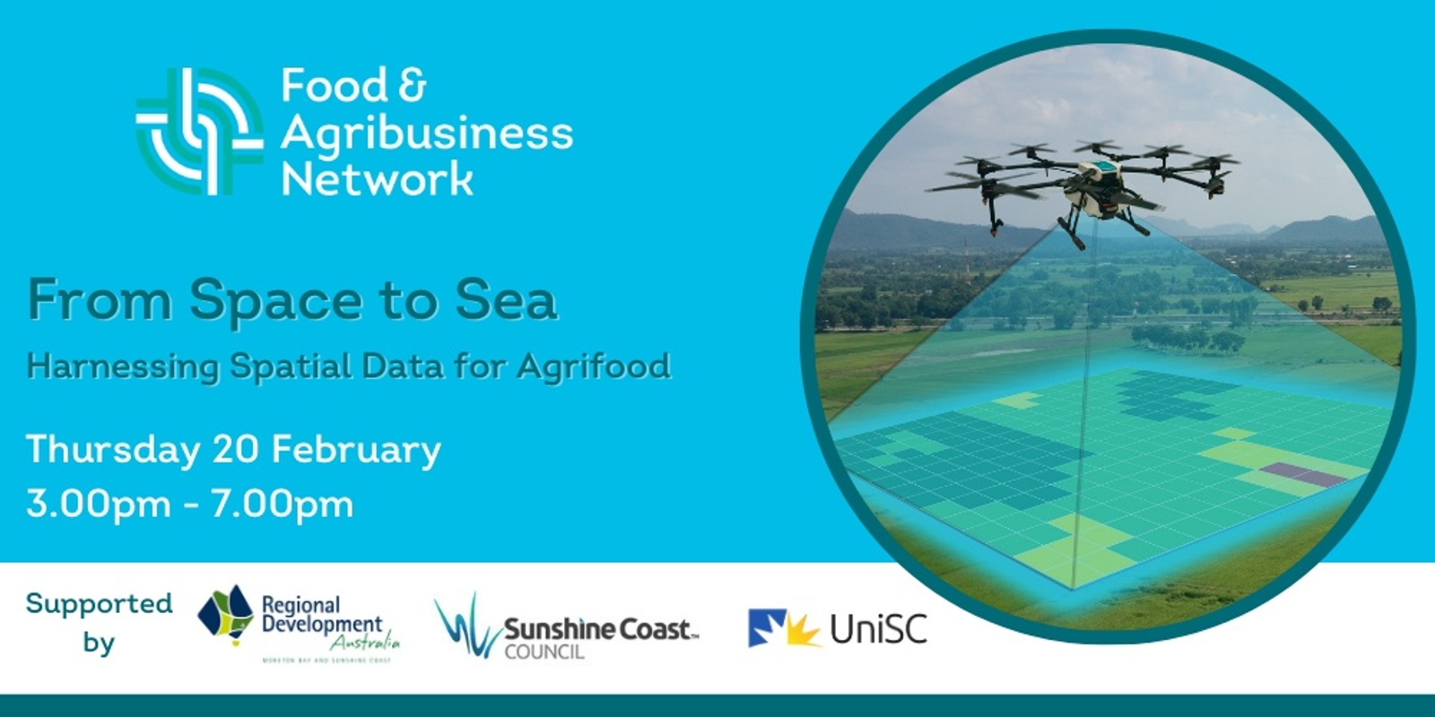 Banner image for From Space to Sea - Harnessing Spatial Data for AgriFood