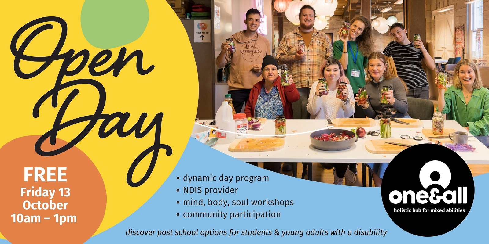 Banner image for One&All Day Program OPEN DAY | For NDIS Participants