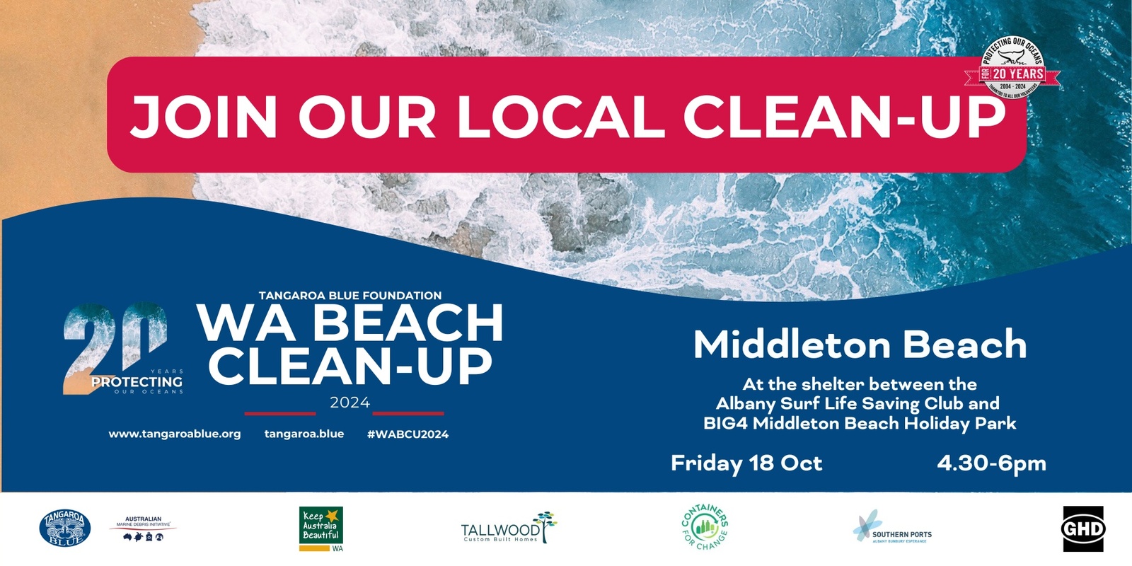 Banner image for 2024 WA Beach Clean Up Albany