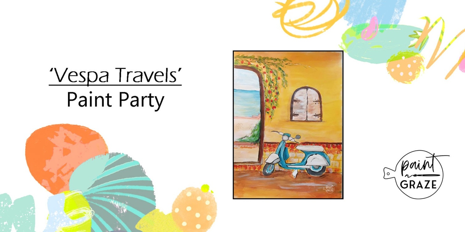 Banner image for 'Vespa Travels'  Paint Party  Sat March 23rd