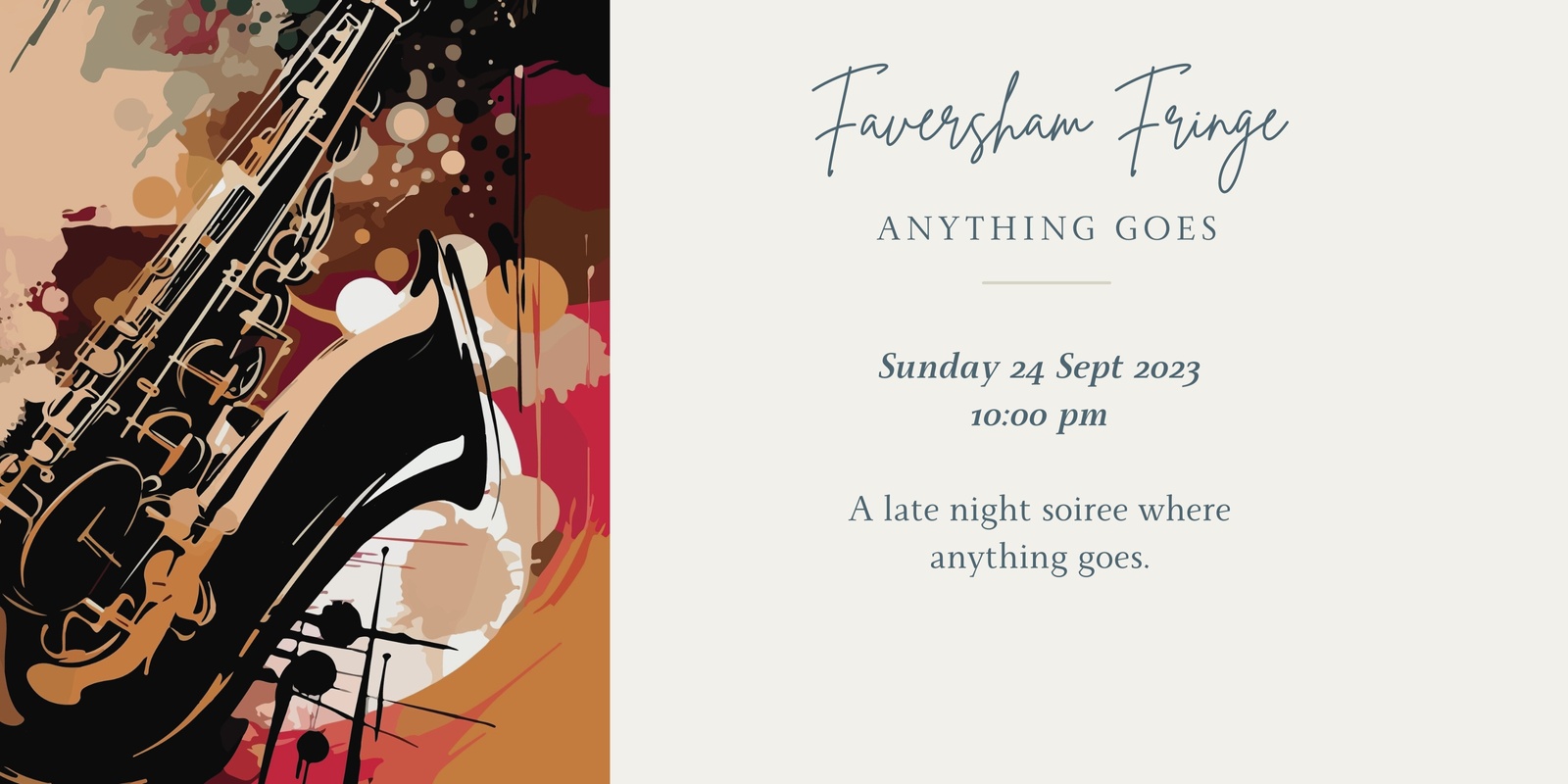 Banner image for Anything Goes @ Faversham Fringe Jazz Festival