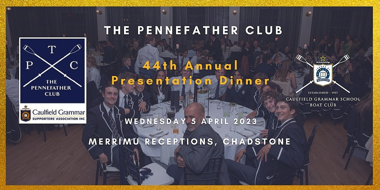 Banner image for The Pennefather Club Rowing Presentation Dinner 2023