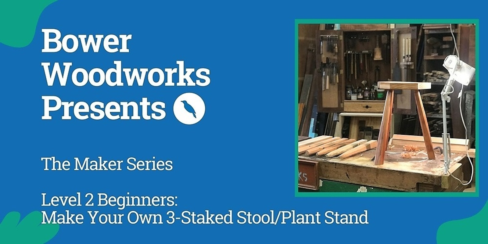 Banner image for Make Your Own Staked Stool / Plant Stand (Redfern) | The Maker Series| Level 2 Beginners