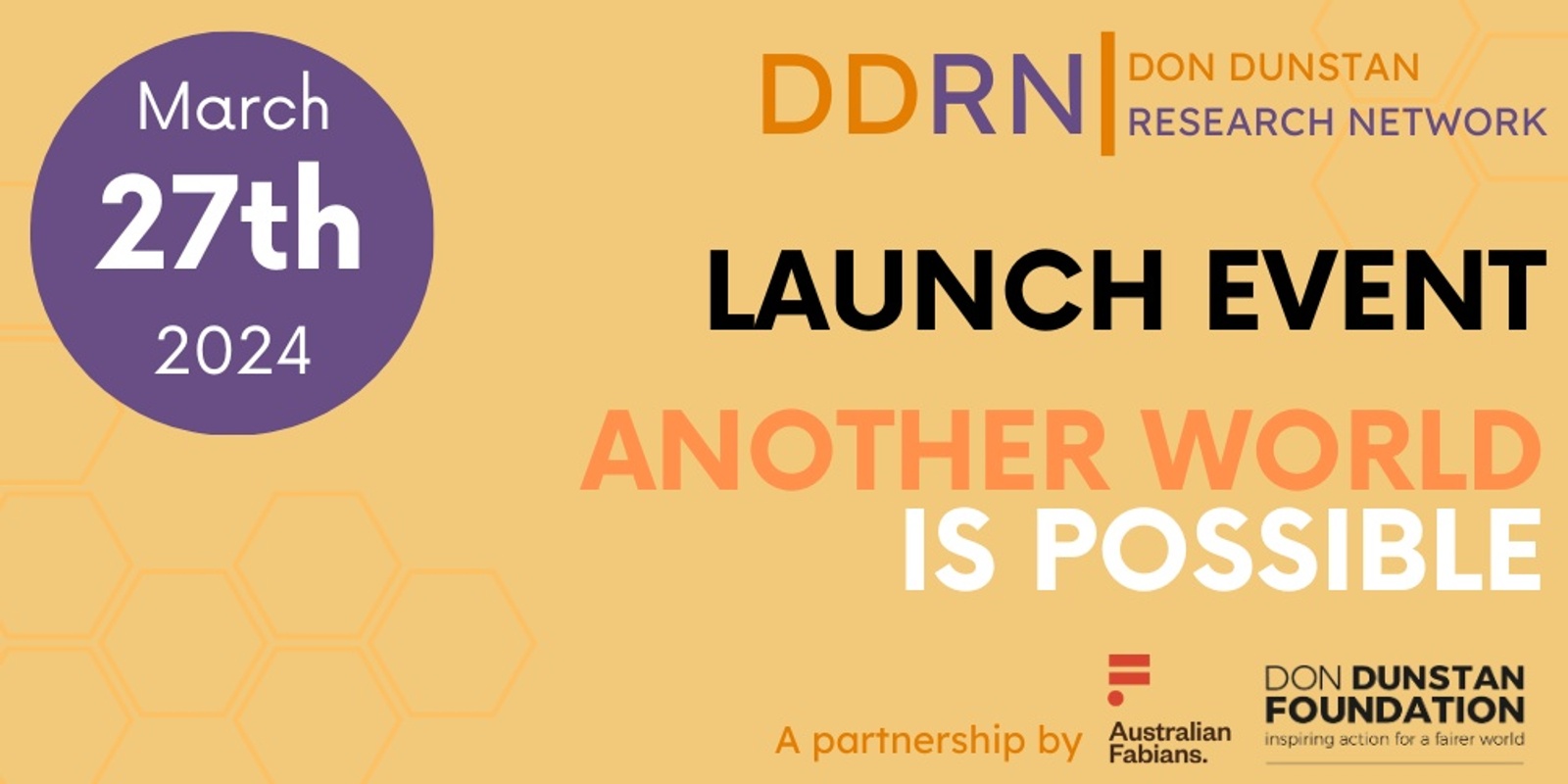 Banner image for Launch of Don Dunstan Research Network