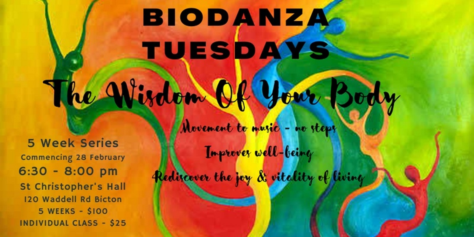 Biodanza 5 Week Series - Wisdom of Your Bodies