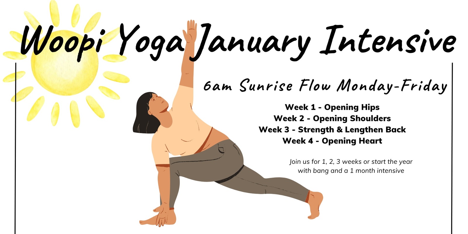 Banner image for Woopi Yoga January Intensive ~ Week 1