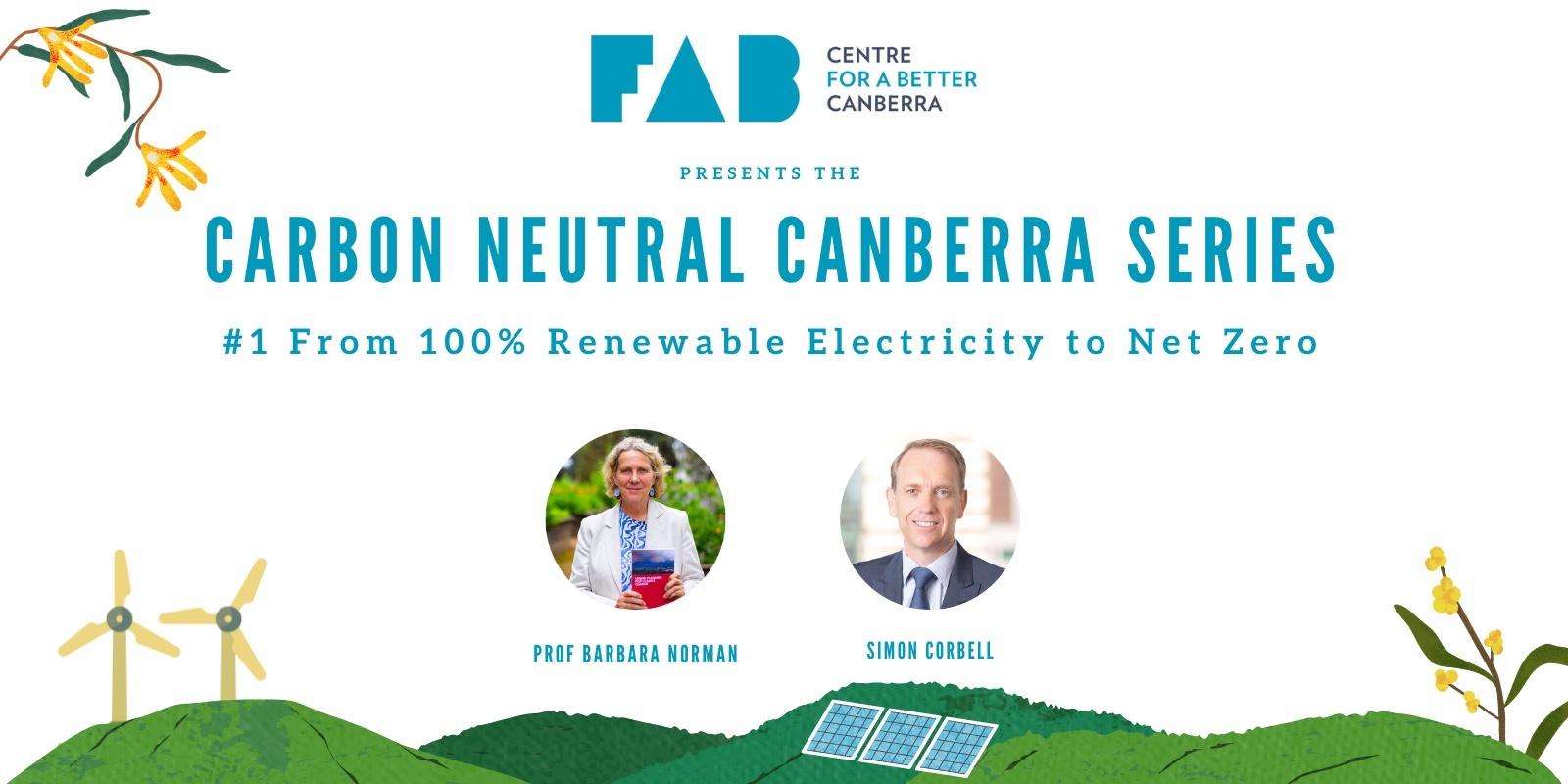 Banner image for Carbon Neutral Canberra: In conversation with Barbara Norman & Simon Corbell