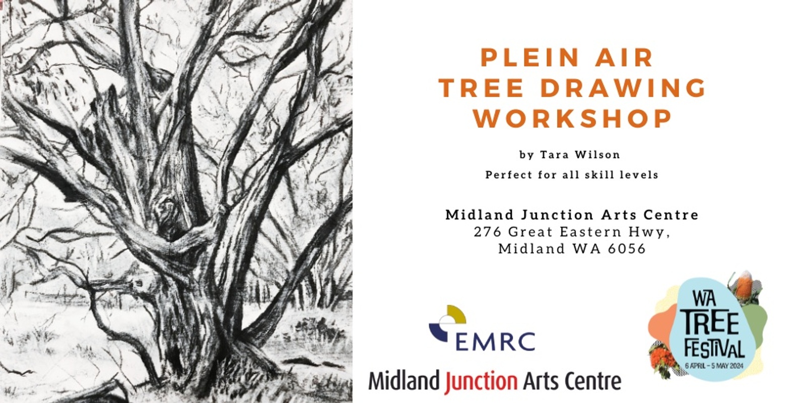Banner image for Embrace Nature: Plein Air Tree Drawing Workshop