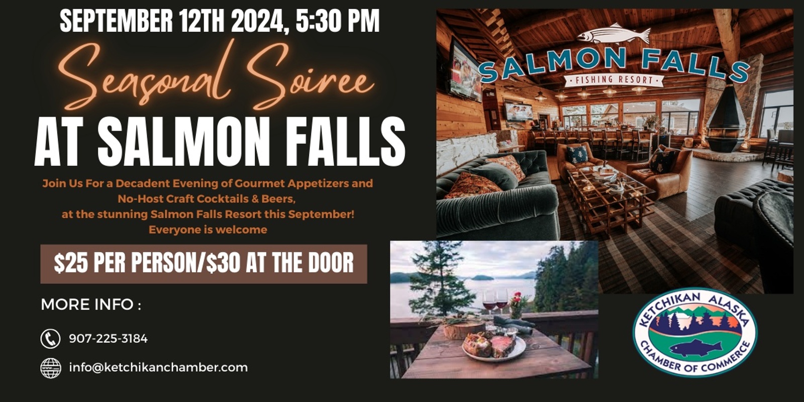 Banner image for Seasonal Soiree at Salmon Falls