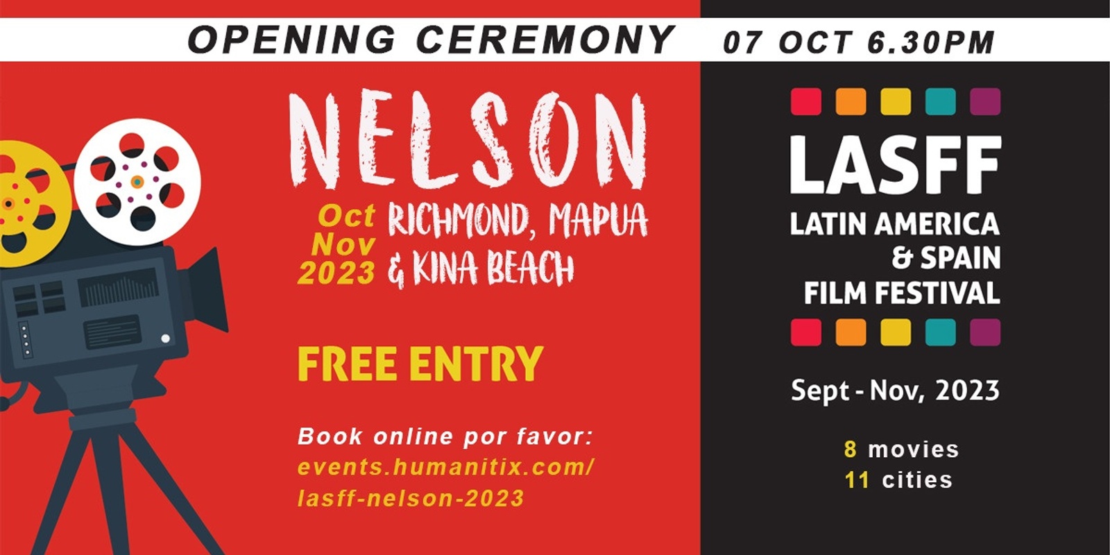 Banner image for LASFF Nelson 2023 - Opening Ceremony 