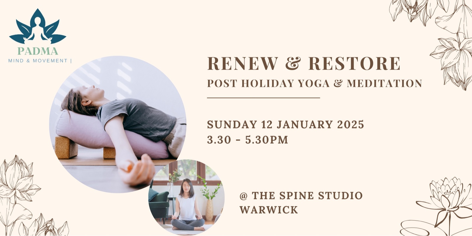 Banner image for Renew & Restore: Post-Holiday Yoga and Meditation