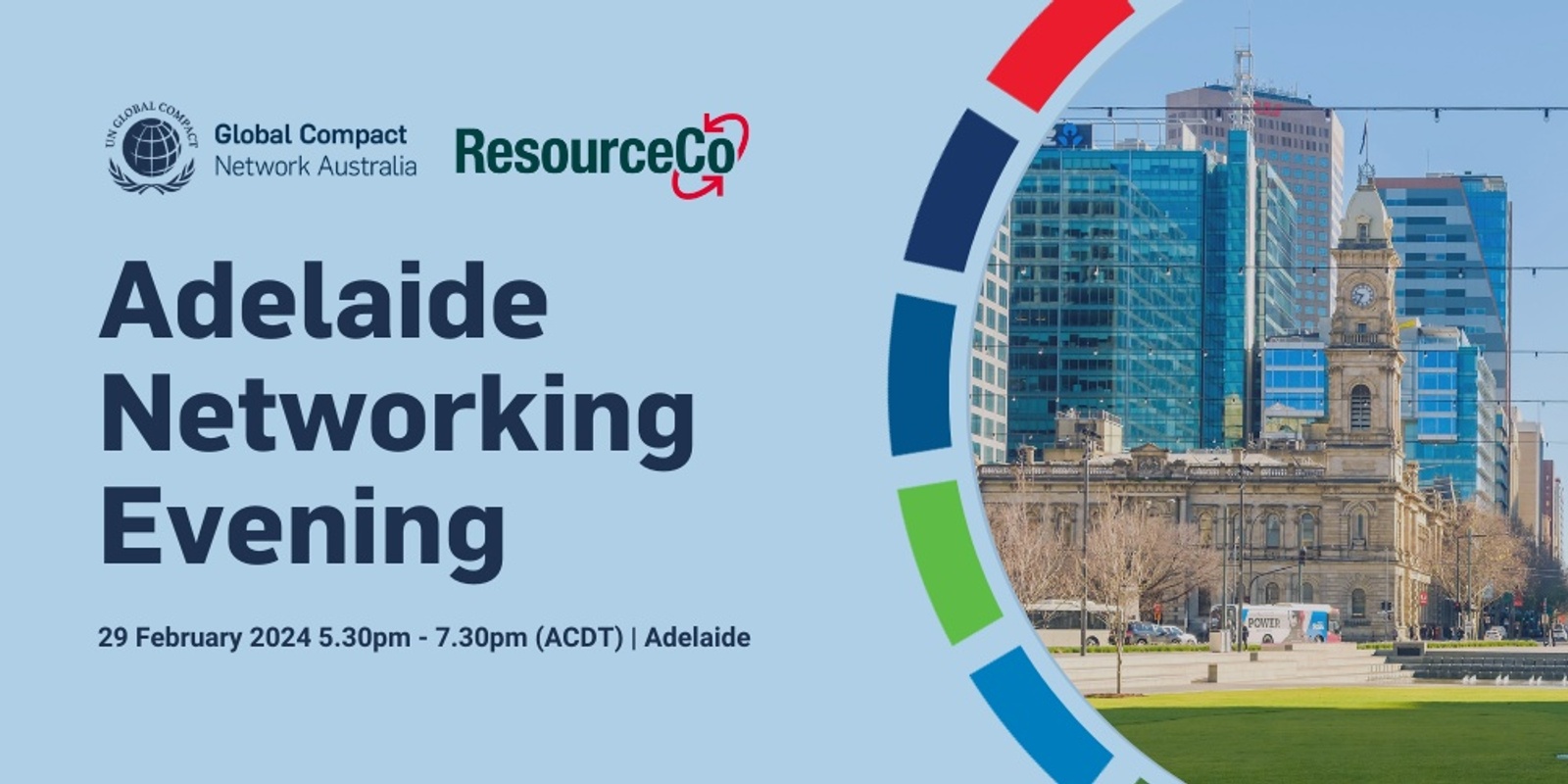 Banner image for Adelaide Networking Evening with UN Global Compact Network Australia and ResourceCo