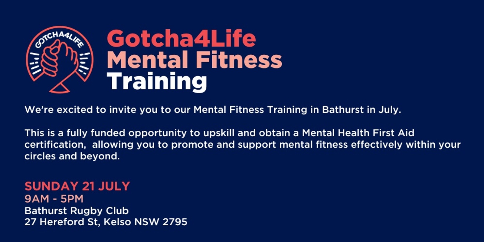 Banner image for Mental Fitness Training - Bathurst