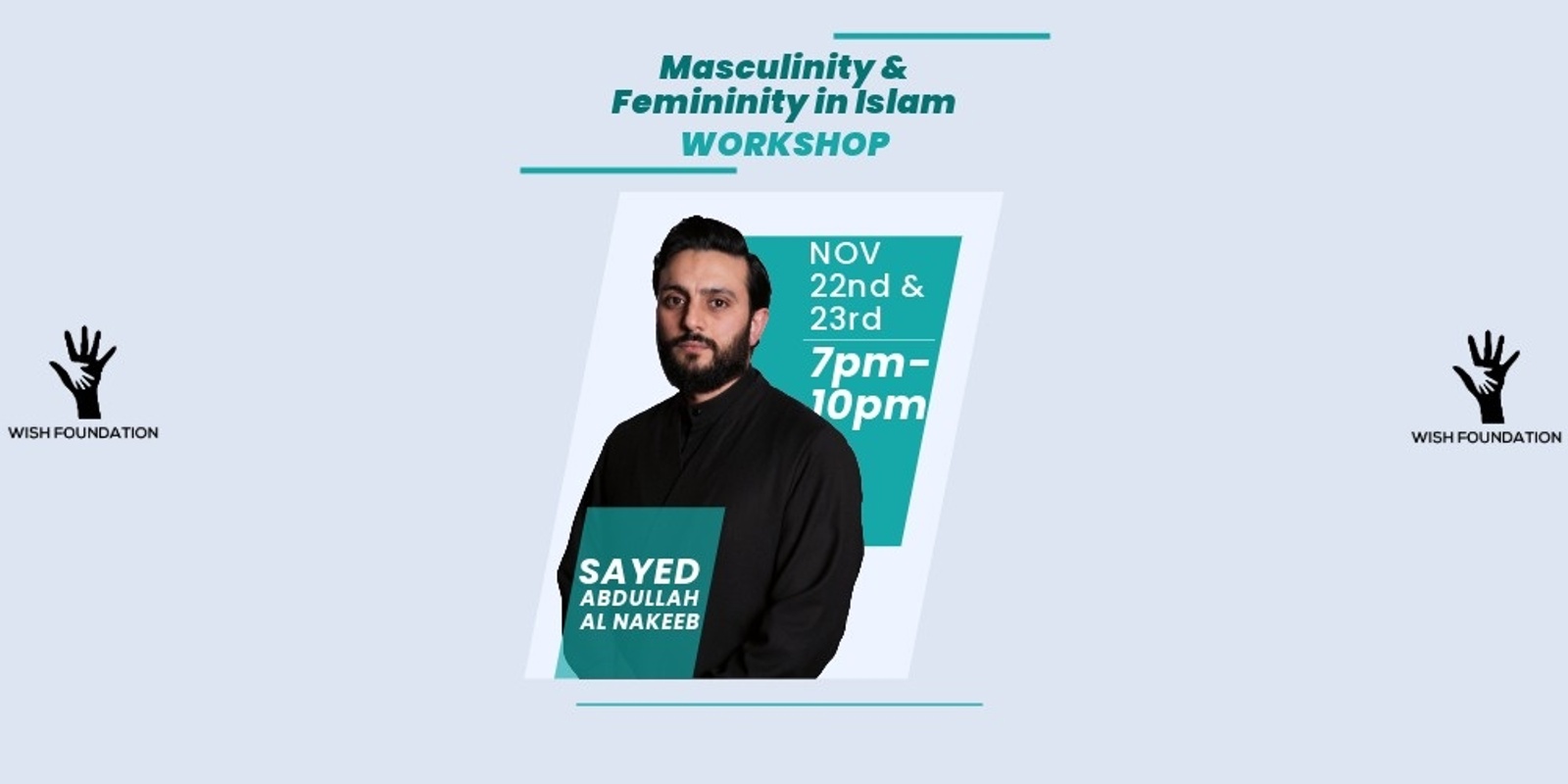 Banner image for Workshop: Masculinity & Femininity in Islam | Sayed Abdullah Al Nakeeb