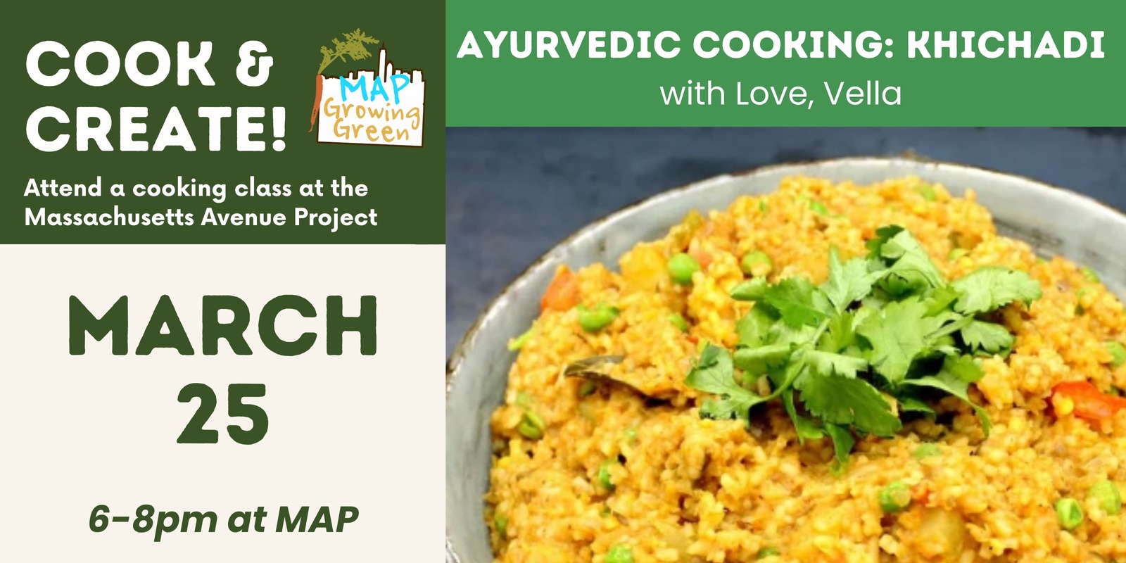 Banner image for Ayurvedic Cooking Class: Khichadi & Exploring the Six Tastes (Rasas)