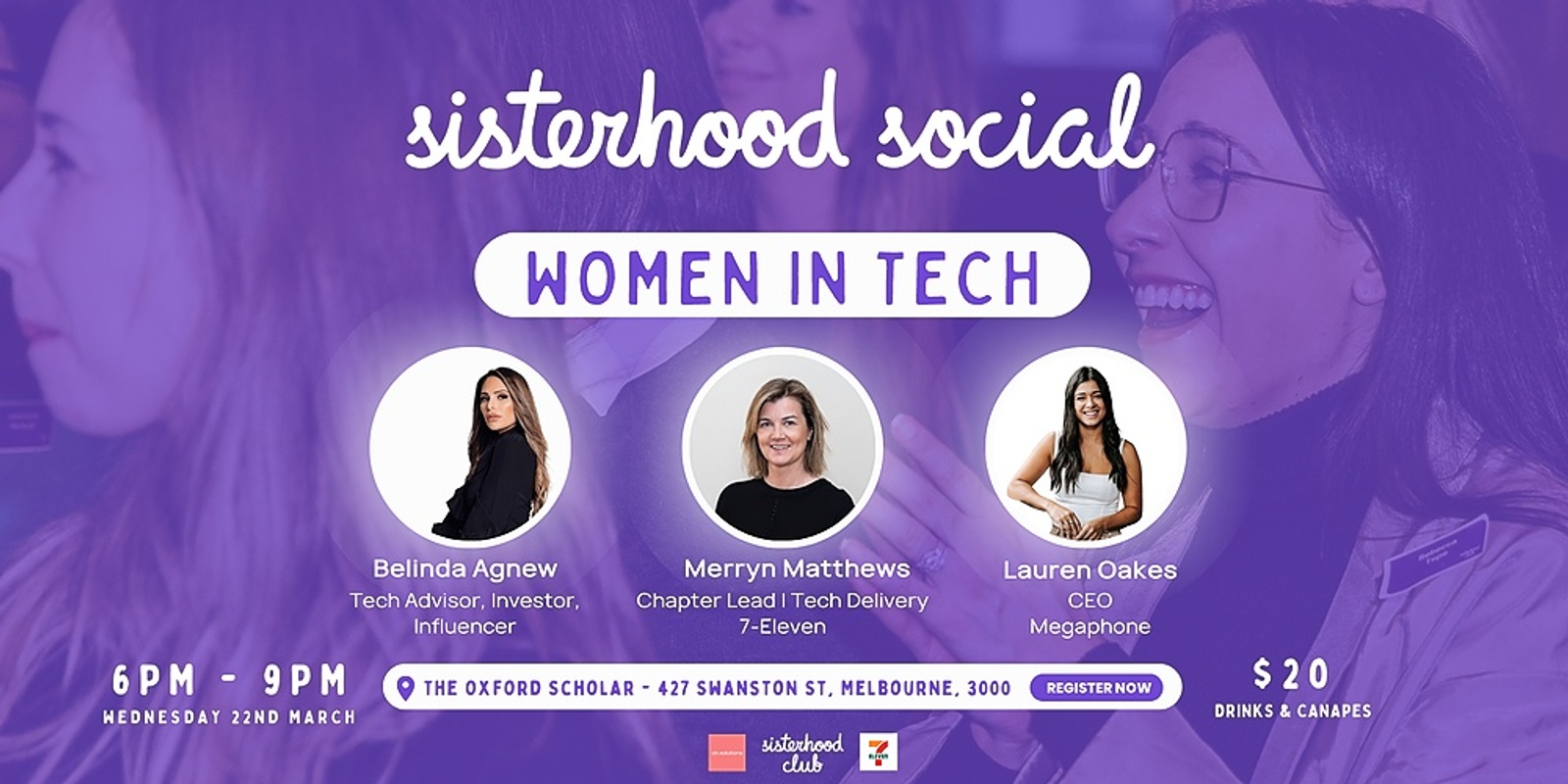 Banner image for Women in Tech - Sisterhood Social