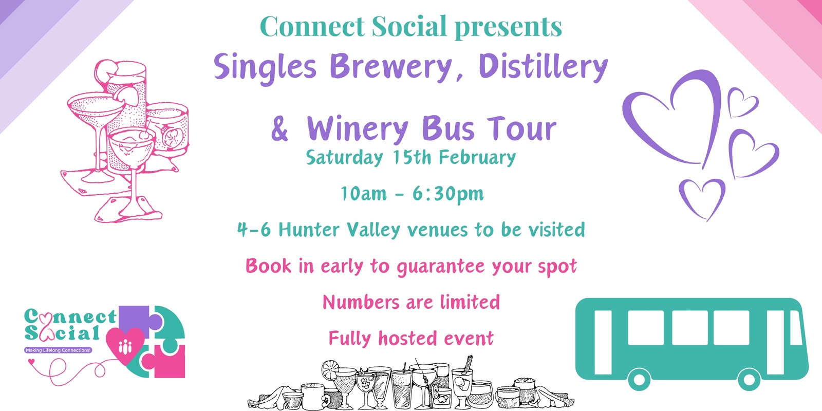 Banner image for Singles Hunter Brewery, Distillery & Winery Bus Tour