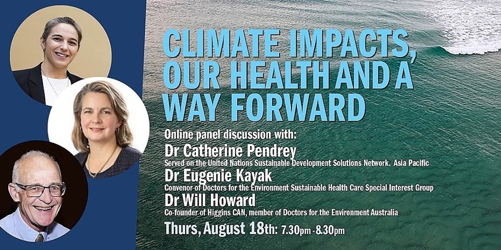 Banner image for Climate impacts, our health and a way forward