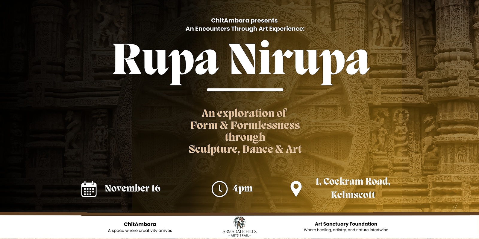 Banner image for Rupa Nirupa | An exploration of Form and Formlessness through Sculpture, Dance and Art 