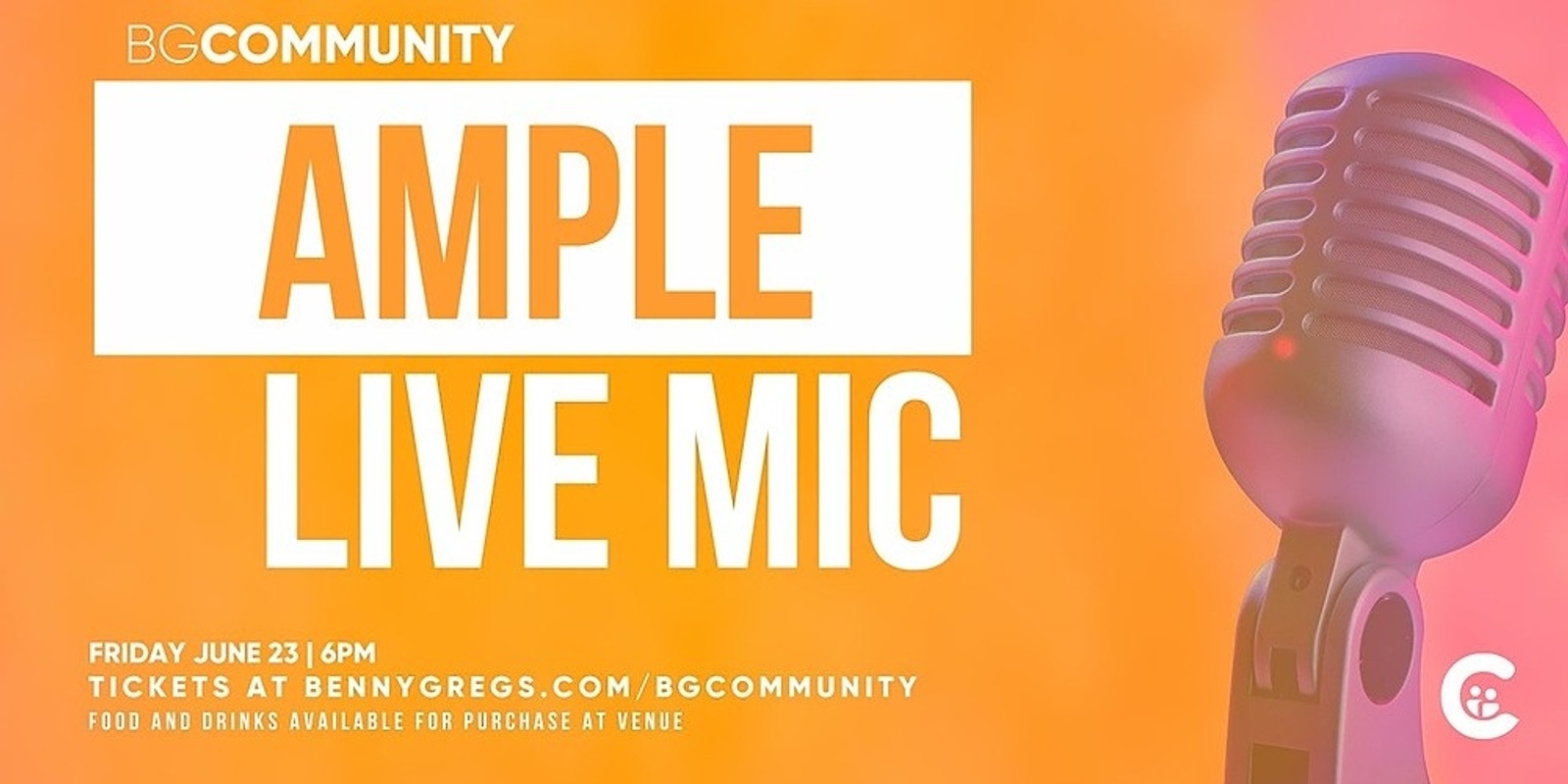 Banner image for JUNE 23 - BGCOMMUNITY AMPLE LIVE MIC 