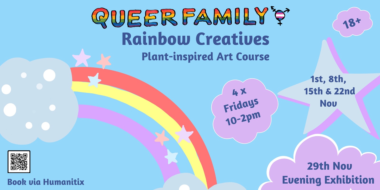 Banner image for Rainbow Creatives Art Course