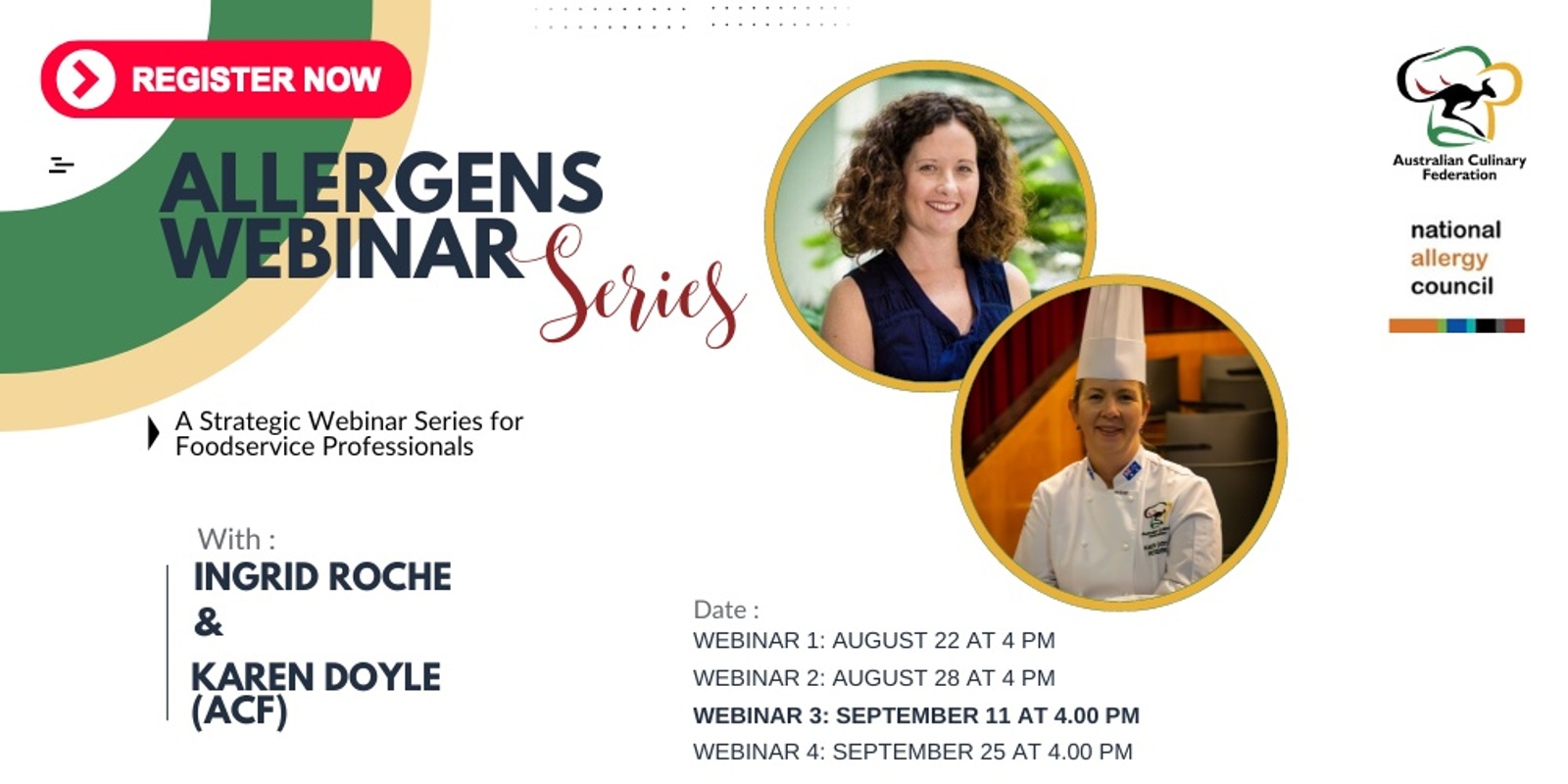 Banner image for ACF Webinar - Allergens