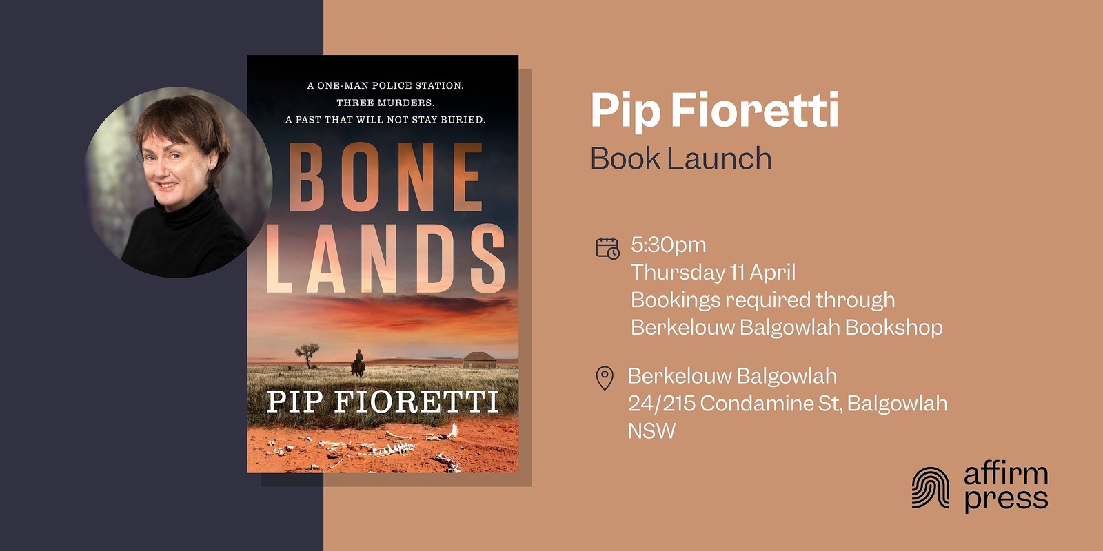 Banner image for Book Launch with Pip Fioretti