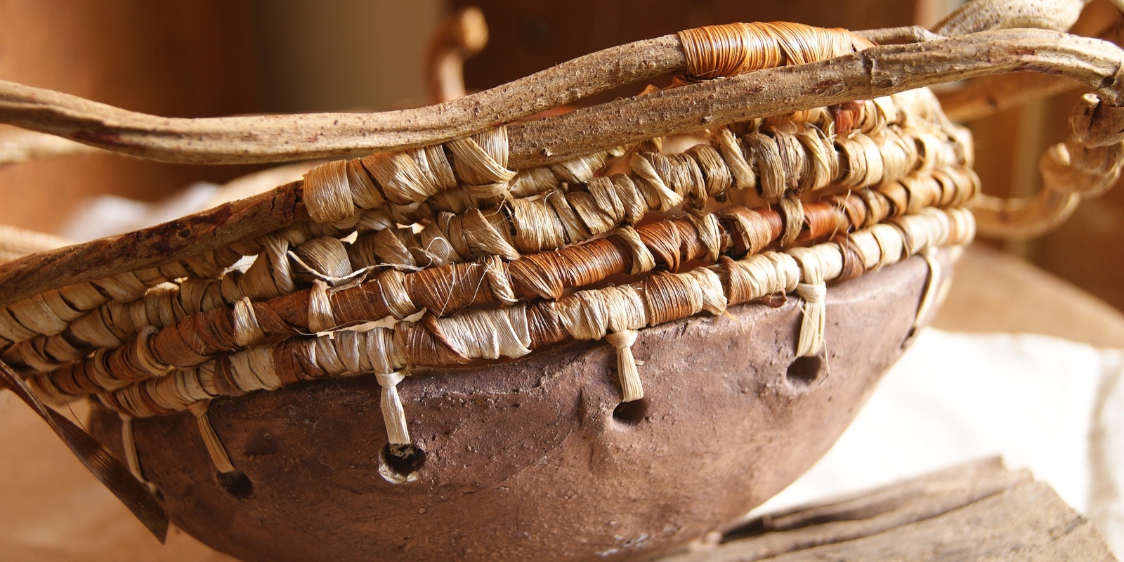 Banner image for Stitch 'n Coil Basket on a Pottery Base with Cindy Wood