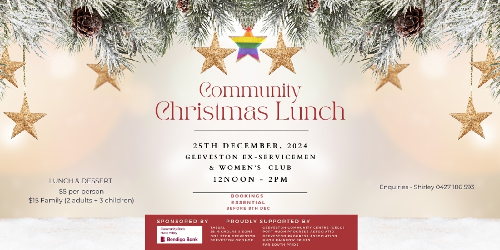 Banner image for 2024 Community Christmas Lunch