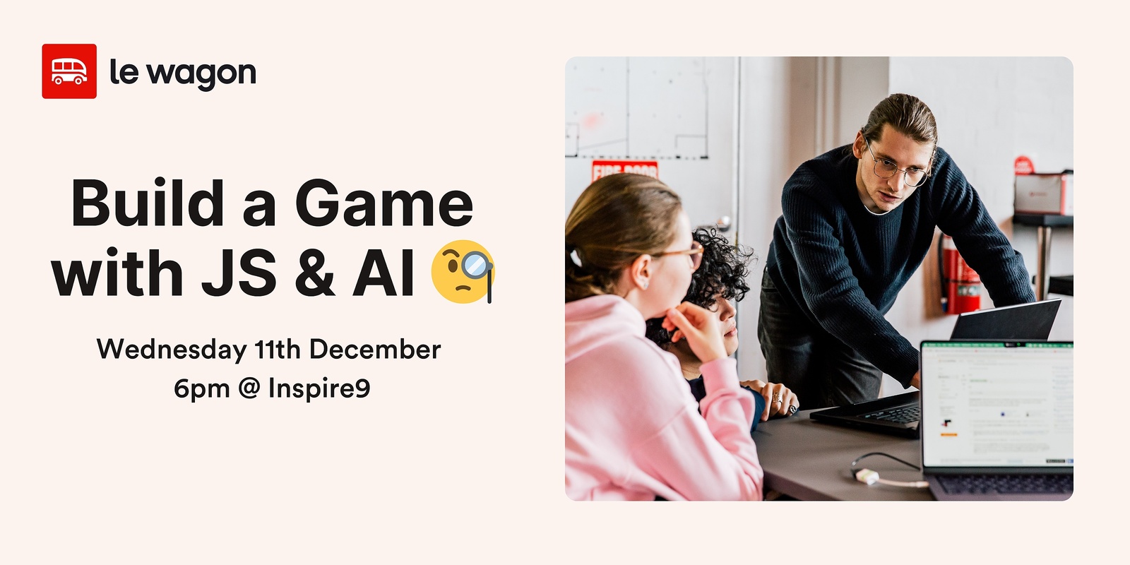 Banner image for Build a Game with JavaScript & AI | Le Wagon