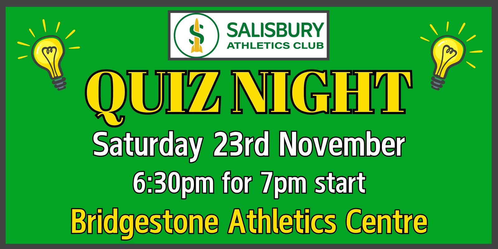 Banner image for Salisbury Athletics Club Quiz Night 2024