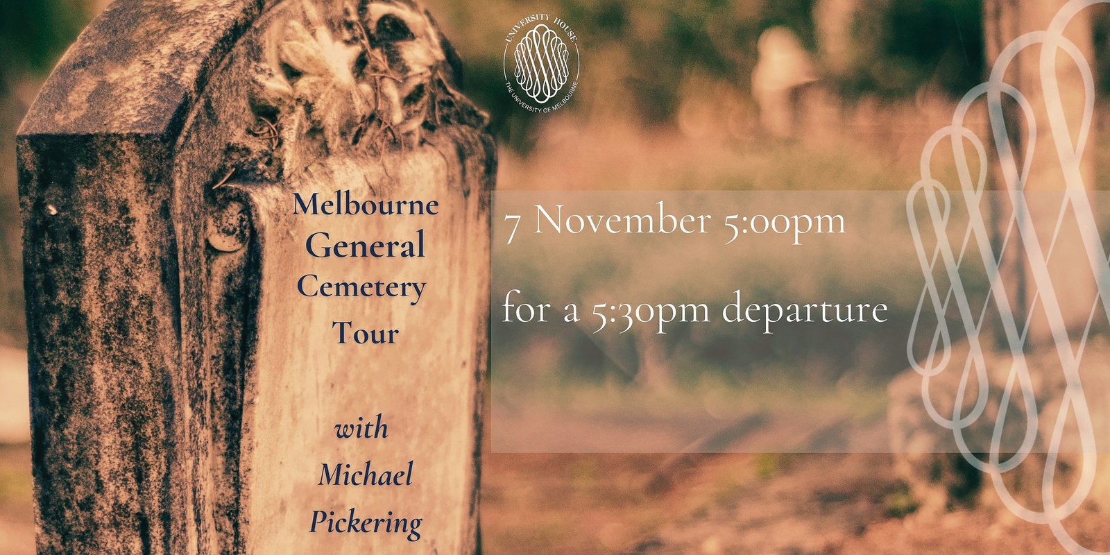 Banner image for Melbourne General Cemetery Tour 2024