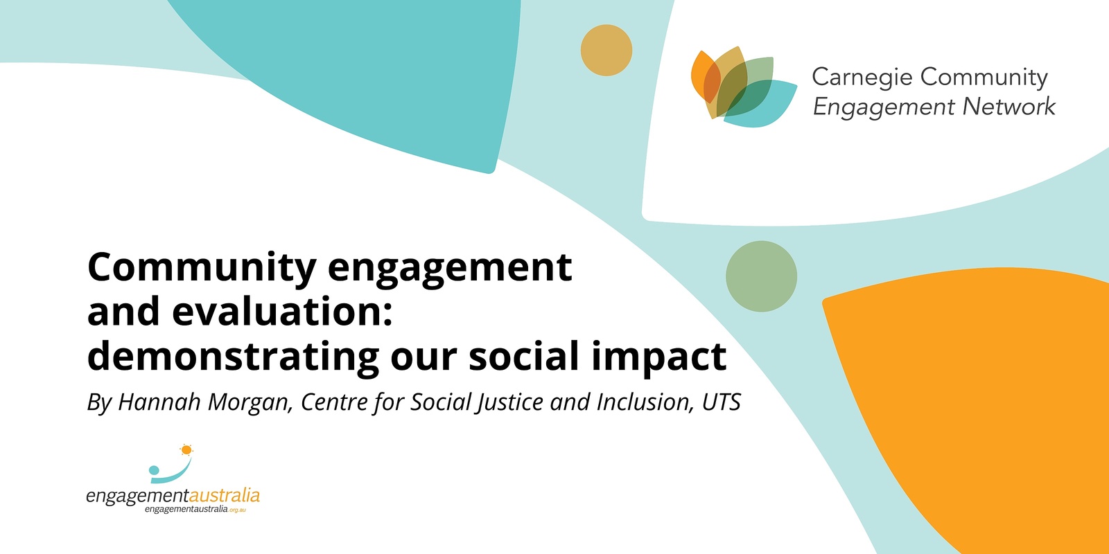 Banner image for Community engagement and evaluation: demonstrating our social impact workshop