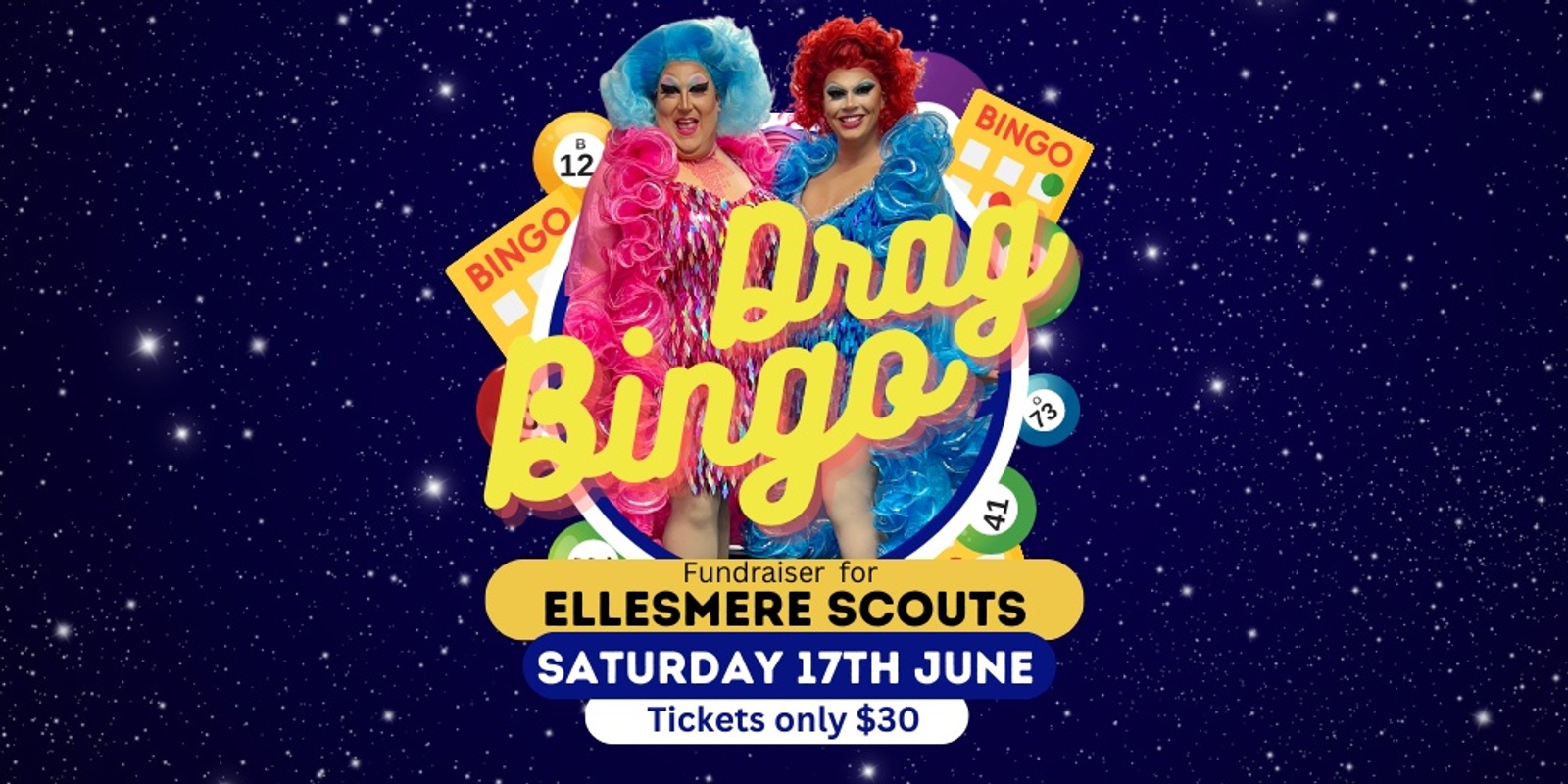 Banner image for Drag Bingo Night fundraising for Ellesmere Scouts for Jamboree