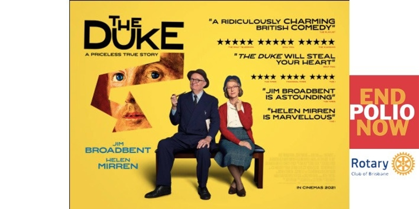 Banner image for Movie Night for Polio: "The Duke"