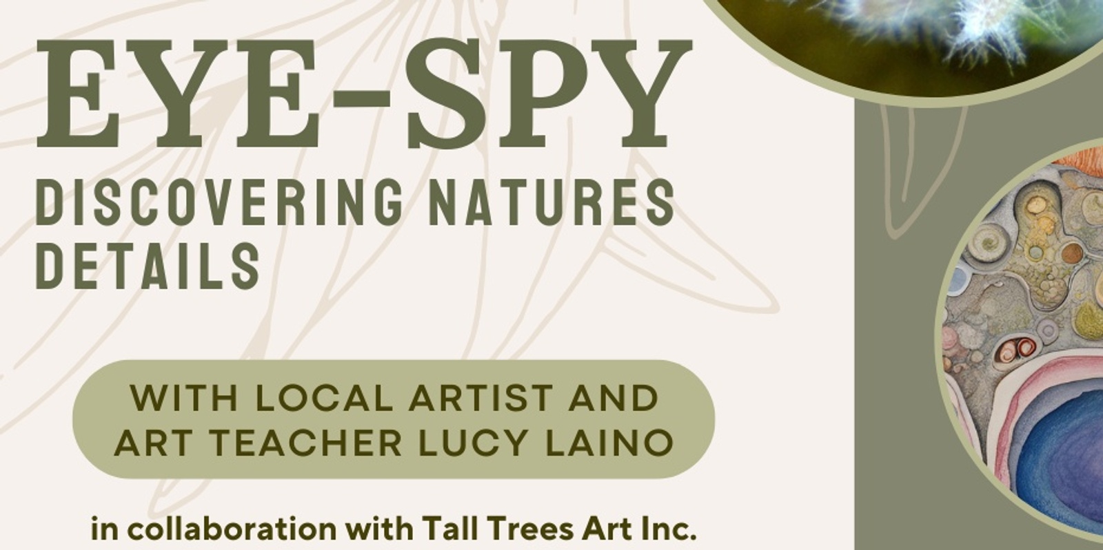 Banner image for 'Eye Spy - Discovering Nature's Details' Kids Workshop 2