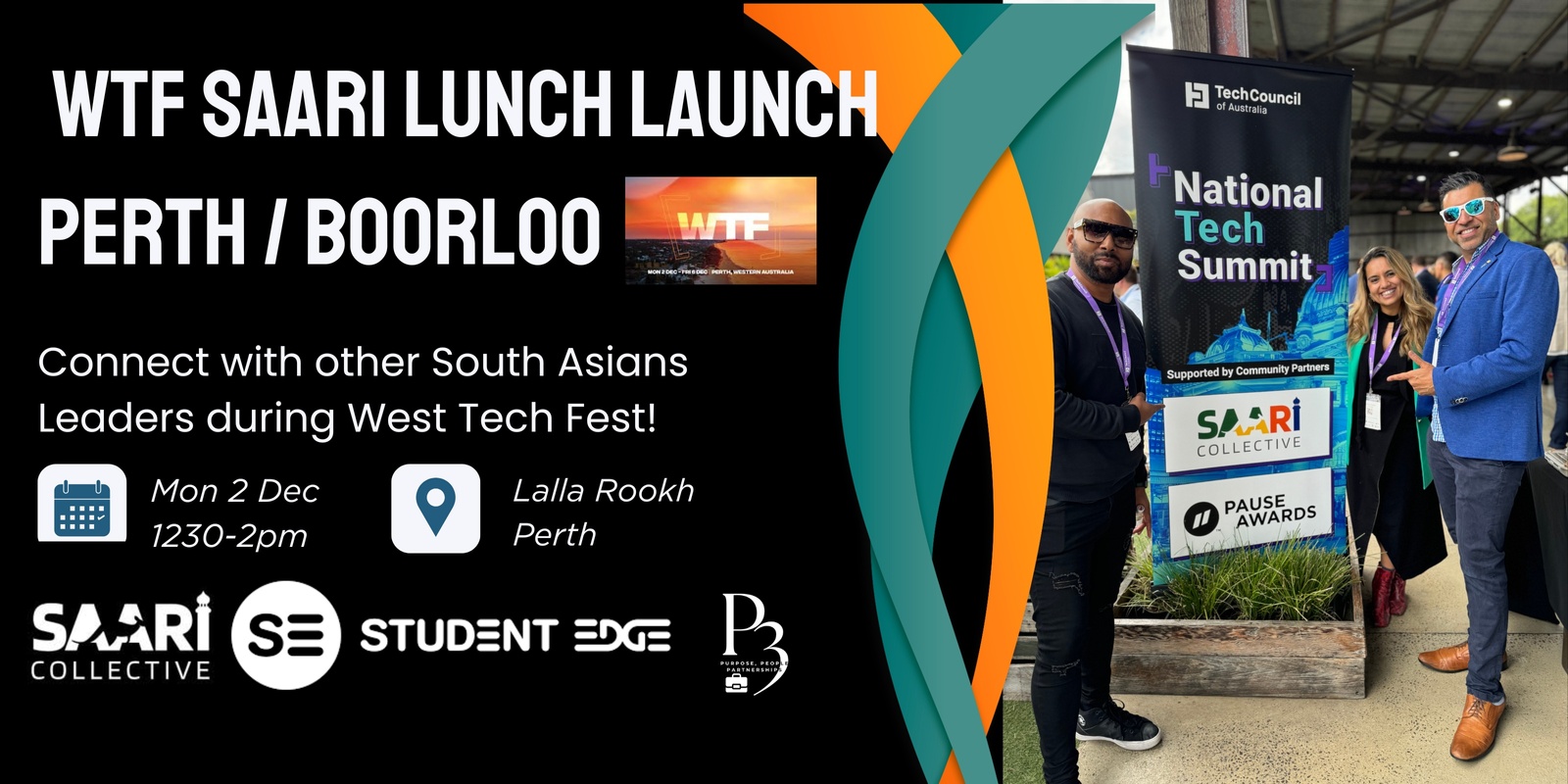 Banner image for WTF SAARI Lunch Launch - Perth (West Tech Fest)