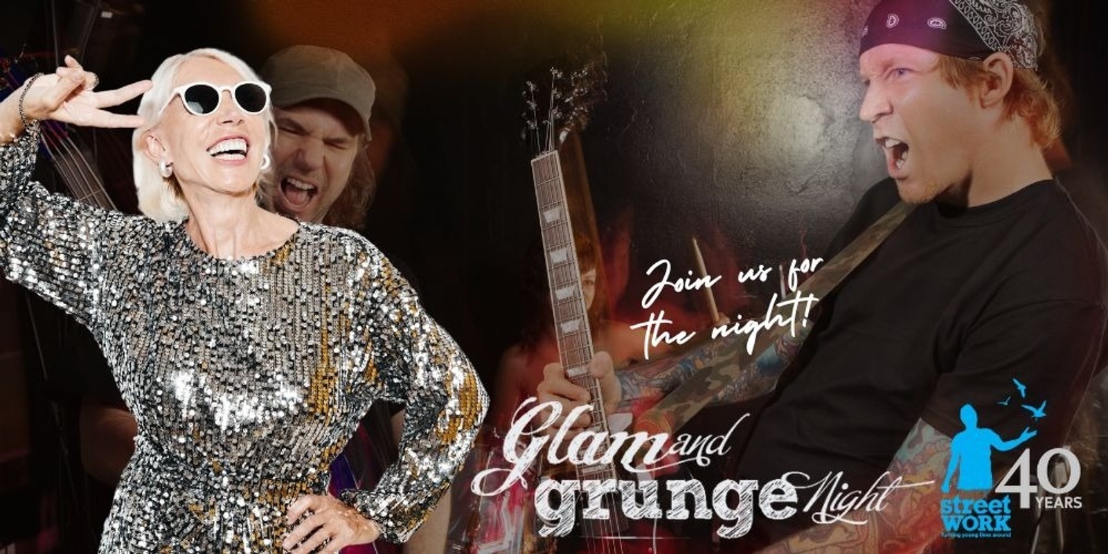 Banner image for Streetwork 2023 Glam and Grunge Fundraising Night