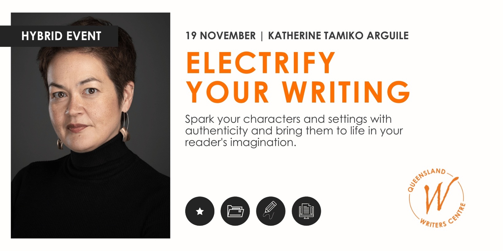 Banner image for Electrify Your Writing with Katherine Tamiko Arguile