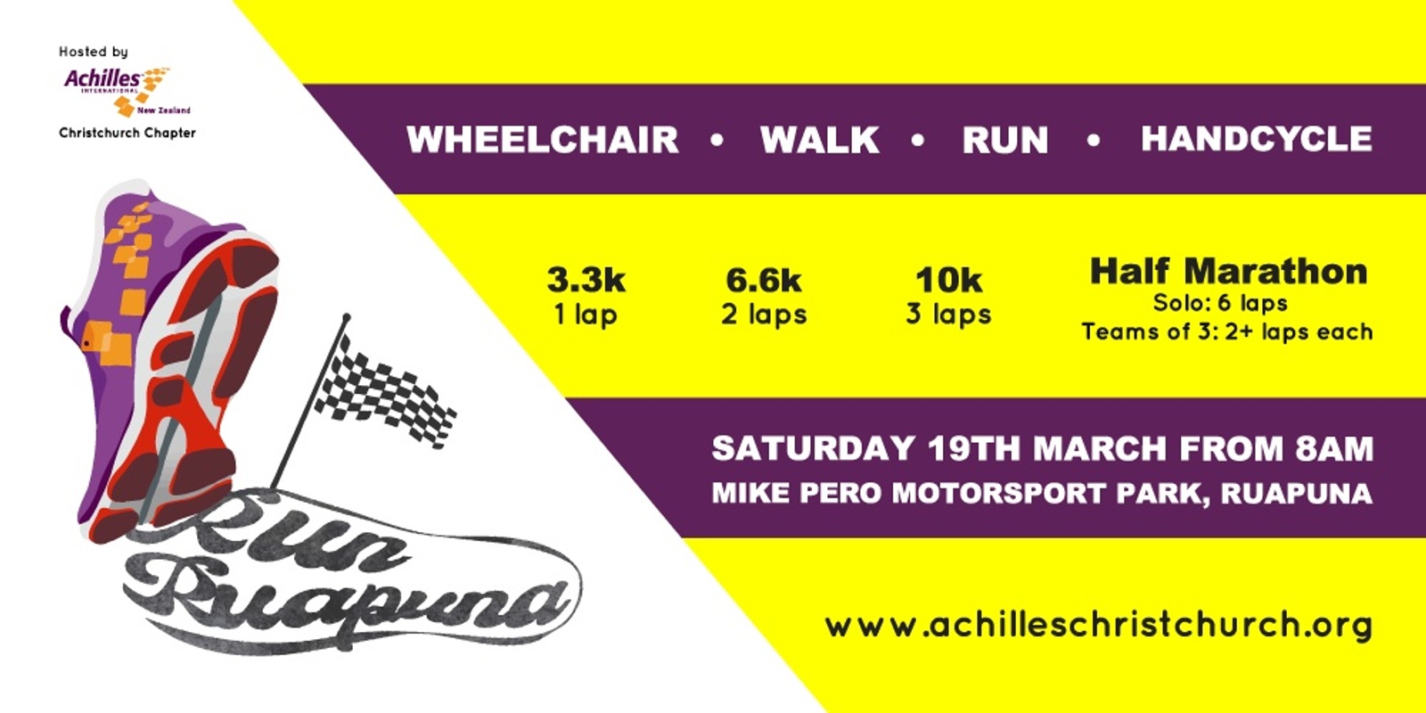 Banner image for RUN RUAPUNA / Achilles NZ, ChCh Chapter