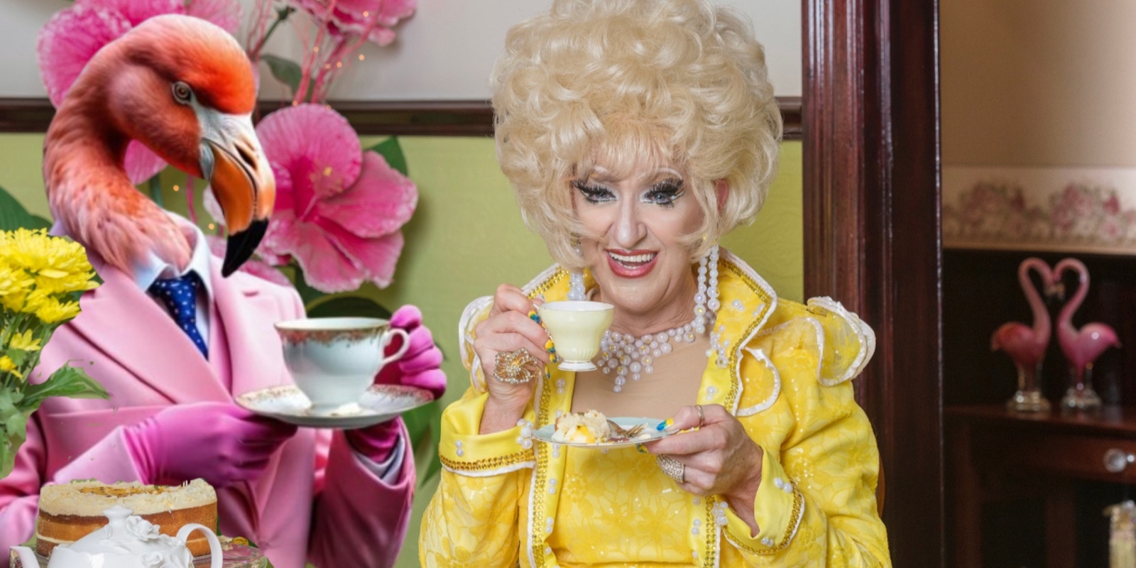 Banner image for High Tea at Flamingos Live