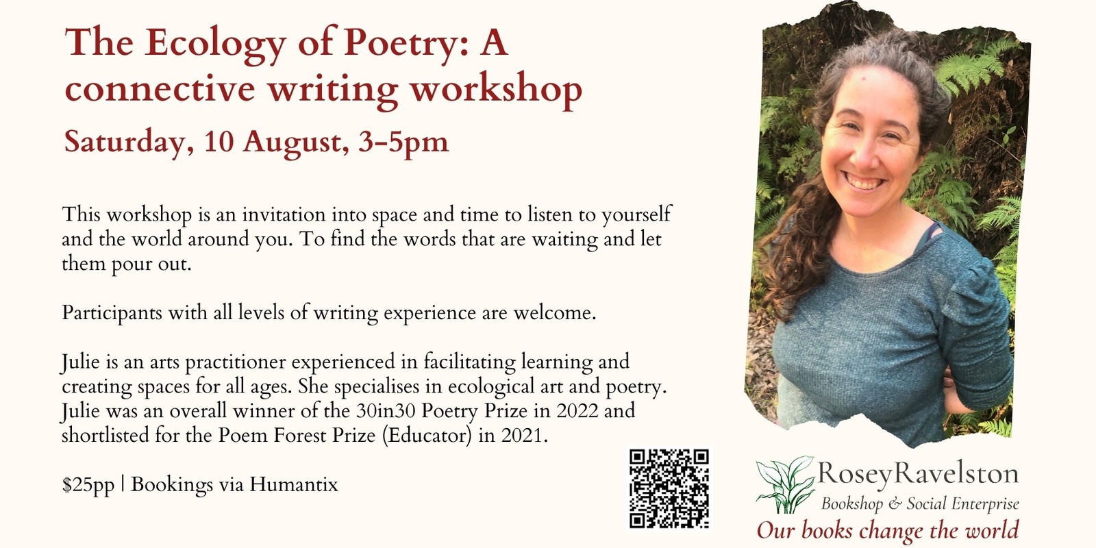 Banner image for The Ecology of Poetry: A connective writing workshop