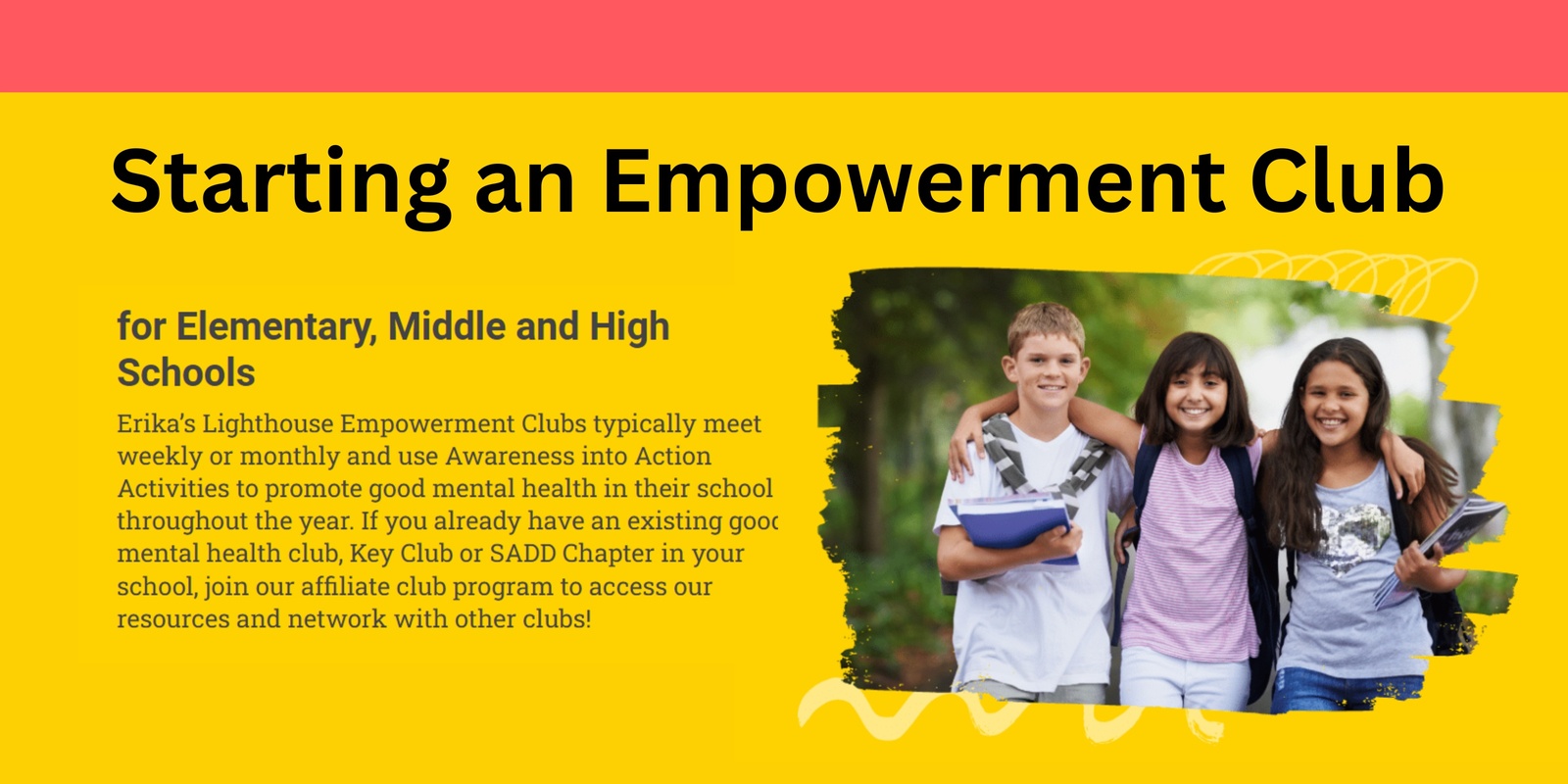 Banner image for Starting an Empowerment Club (every other Wednesday at 12:00 PM Central Time)