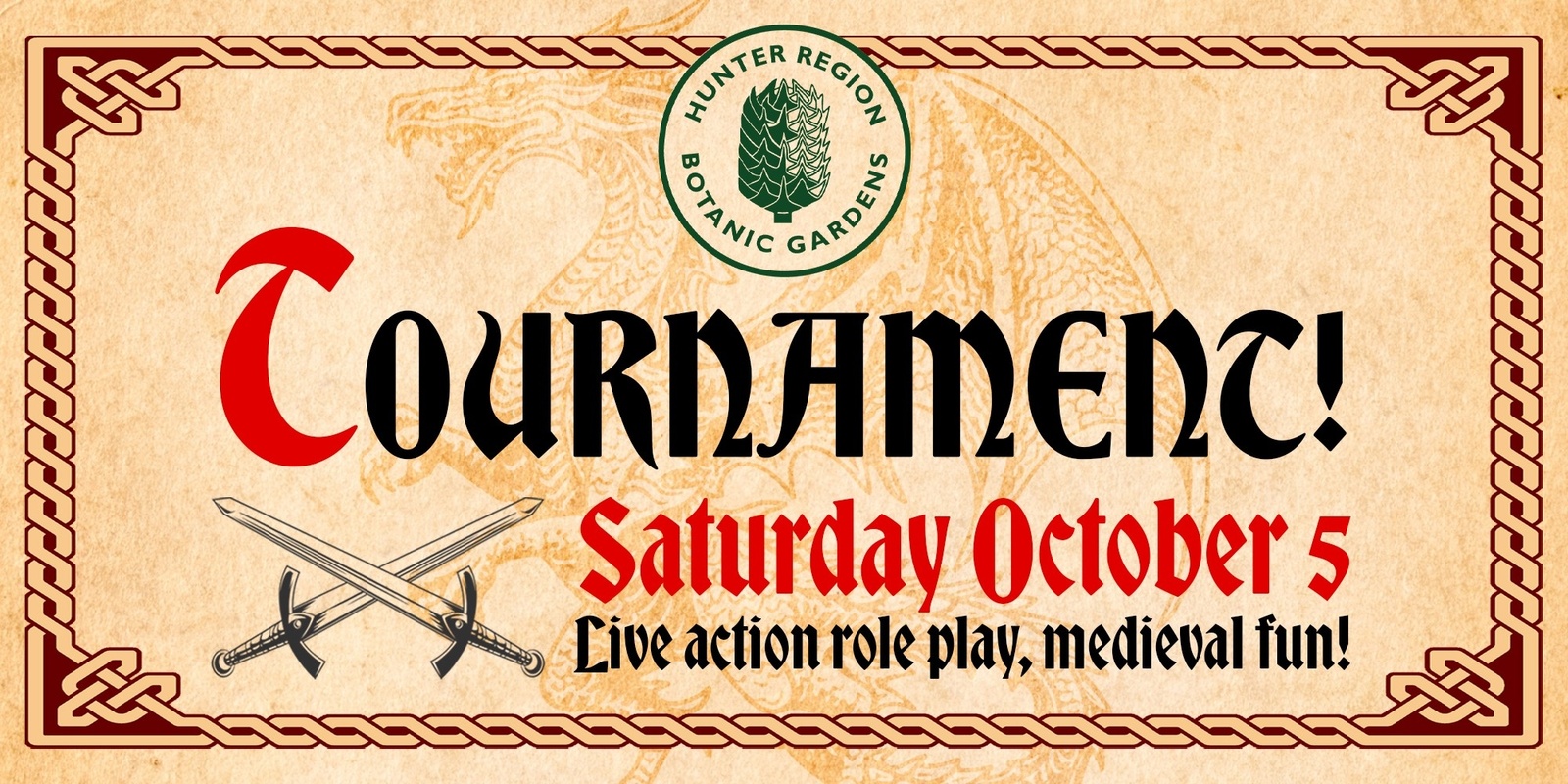 Banner image for Tournament! Live action role play, medieval fun!